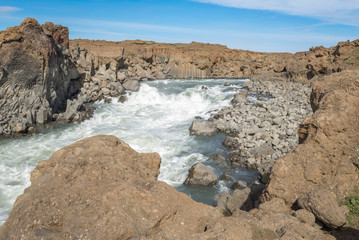 Aldeyjarfoss waterfall on Skjalfandafljot river, Iceland