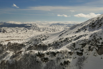 Winterlandschaft in Montenegro