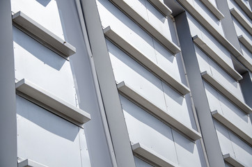 Obraz premium Geometric pattern metal stripes architecture background