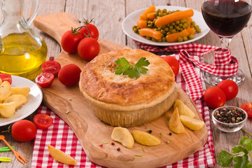 Steak pie. 