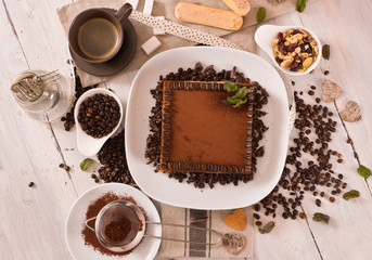 Tiramisu cake. 