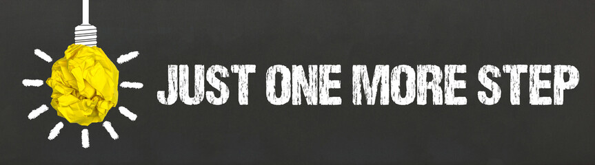 Just one more step 