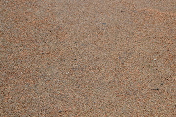 Closeup of beach with dark sand