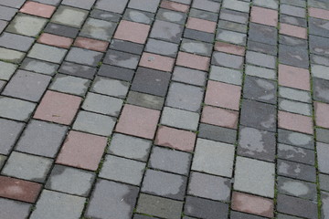 Detail of a walkable and driveway to be used as a background