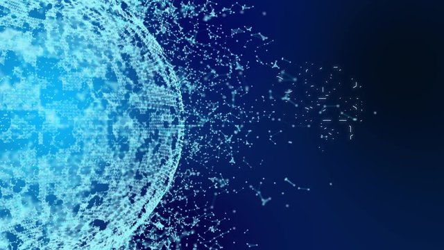 Connected People AI 4k video animation