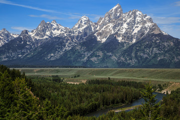Fototapeta premium Snake River Overlook of the Grand Tetons