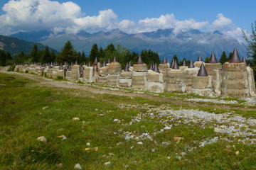 Panzersperren auf dem Plamort in Südtirol