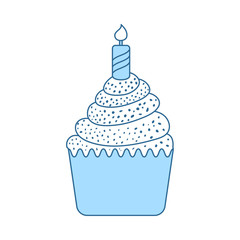 First Birthday Cake Icon
