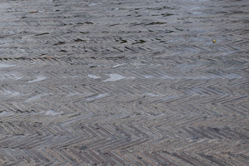  Detail of a wall made with brick bricks placed diagonally, to be used as a background