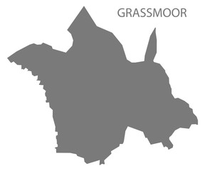 Grassmoor grey ward map of North East Derbyshire district in East Midlands England UK