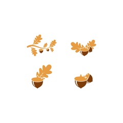 Oak.branch vector concept illustration 