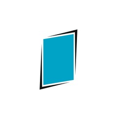 Abstract frame vector illustration design 