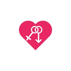 Male,Female symbol vector icon illustration design 