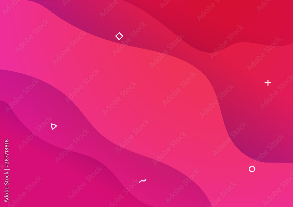 Aufkleber Abstract gradient flat design vector background