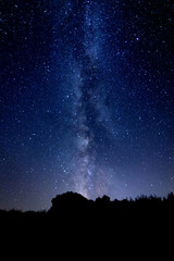 Fototapeta na wymiar Milky Way during the summer in Spain