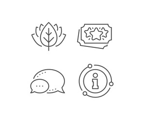 Loyalty points line icon. Chat bubble, info sign elements. Bonus coupons. Discount program symbol. Linear loyalty points outline icon. Information bubble. Vector
