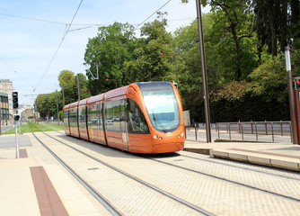Plakat tramway de la ville du MANS
