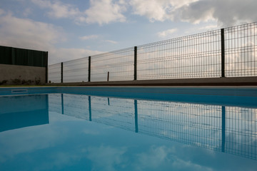 swimming pool blue water