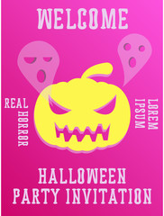 Halloween party invitation . halloween, party, scary, poster,
