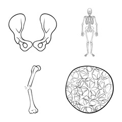 Vector design of medicine and clinic symbol. Set of medicine and medical stock symbol for web.