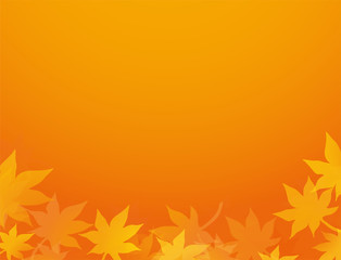 秋の背景素材　紅葉のフレーム