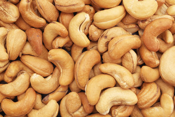 Cashew nuts background