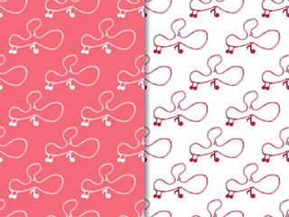 jewelry accessories seamless fashion pattern hand drawn