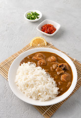 seafood curry japan with rice