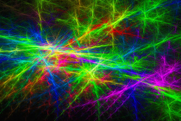 Fantasy colorful chaotic fractal texture.