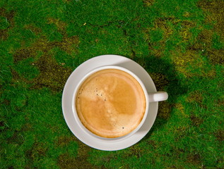 coffee in grass