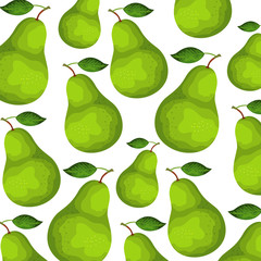 fresh pears fruits nature pattern