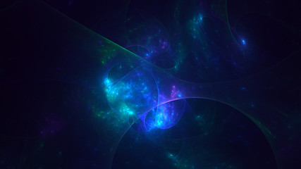 3D rendering abstract colorful fractal light background