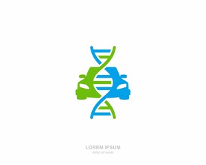 DNA automotive Logo vector design template