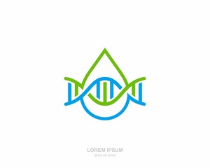 DNA plumbing Logo vector design template
