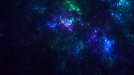 3D rendering abstract colorful fractal light background