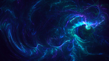 Fototapeta premium 3D rendering abstract colorful fractal light background