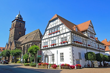 Fototapeta na wymiar Grebenstein: Rathaus (Hessen)