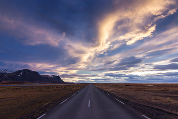 Views of the glacier Snaefellsjökull in Iceland