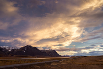 Views of the glacier Snaefellsjökull in Iceland