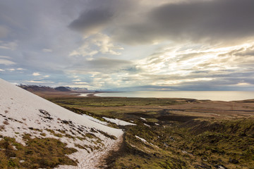 Gorge of Raudfeldsgja in Iceland