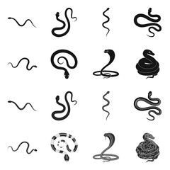 Fototapeta premium Vector design of mammal and danger sign. Collection of mammal and medicine vector icon for stock.
