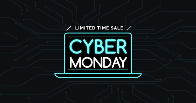 Cyber monday promotional sale banner