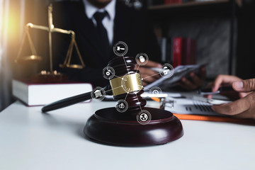 justice and law concept