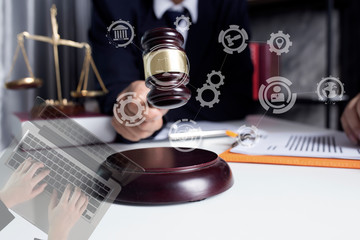 justice and law concept