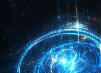 Fototapeta premium Abstract color dynamic background with lighting effect. Fractal art