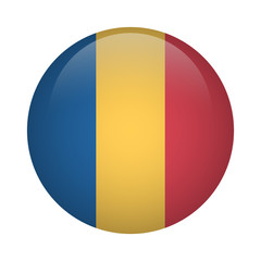 Round flag icon - Chad