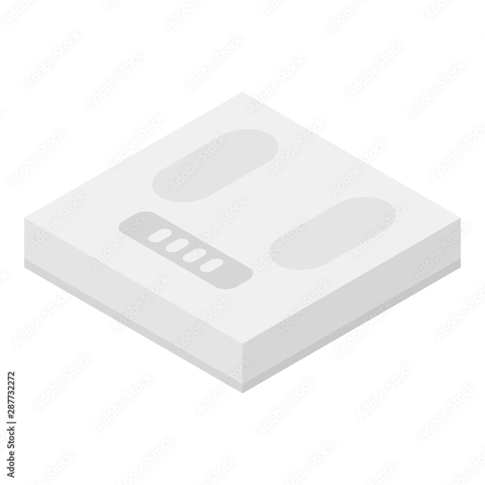 Poster smart scales icon. isometric of smart scales vector icon for web design isolated on white background
