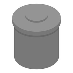 Protein jar icon. Isometric of protein jar vector icon for web design isolated on white background