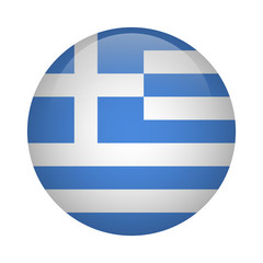 Round flag icon - Greece