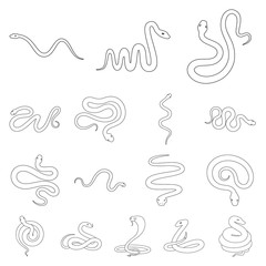 Vector design of poison and evil icon. Collection of poison and bite stock symbol for web.